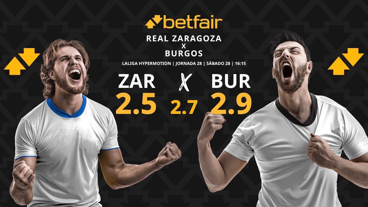 Real Zaragoza - Burgos CF: horario, dónde ver, estadísticas, pronósticos y clasificación