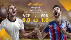 Valencia vs. Barcelona: alineaciones, horario, TV, estadísticas y pronósticos