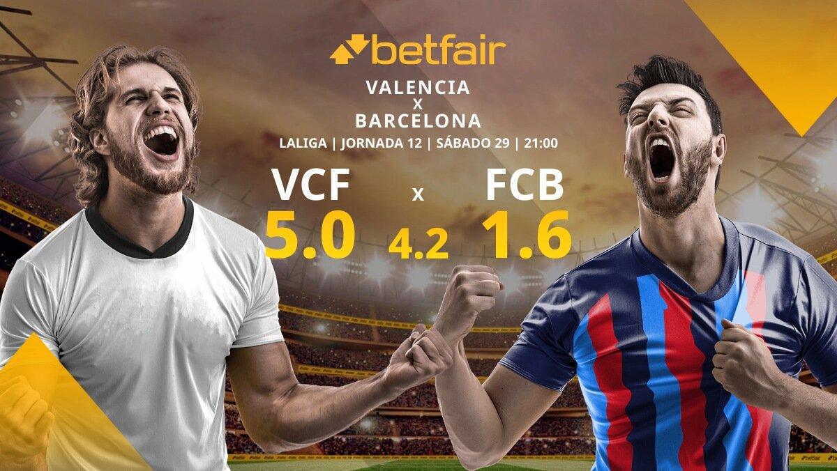 Valencia vs. Barcelona: alineaciones, horario, TV, estadísticas y pronósticos