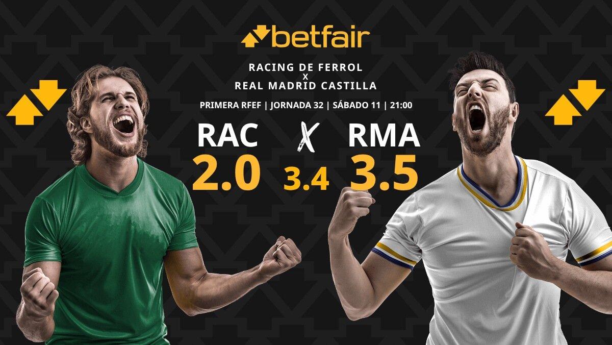 Racing de Ferrol - Real Madrid Castilla: horario, dónde ver, pronósticos, clasificación y estadísticas