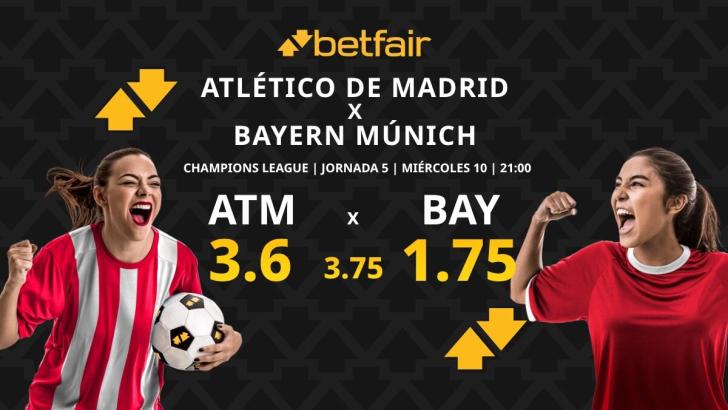 Atlético de Madrid vs. Bayern Múnich: horario, dónde ver, pronósticos y clasificación