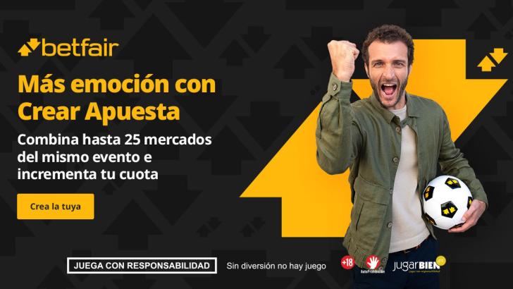 Inglaterra vs. España: Crear Apuesta de Betfair a cuota 60.0