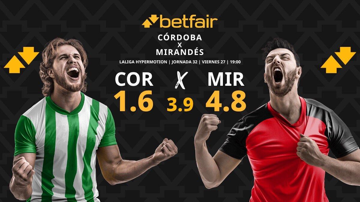 Córdoba - Mirandés: horario, dónde ver, pronósticos, estadísticas y clasificación