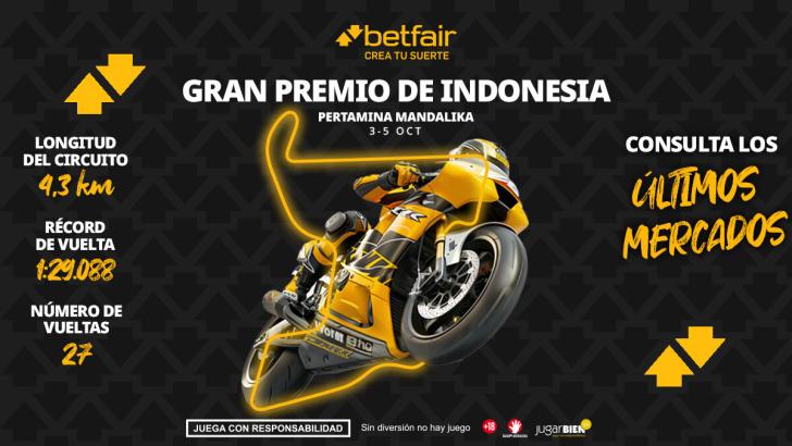 Gran Premio de Indonesia MotoGP 2025: horarios, pronósticos y dónde ver la carrera de Mandalika