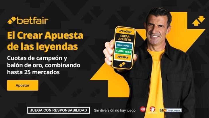 El Crear Apuesta de Figo: Osasuna - Barcelona a cuota 5.0