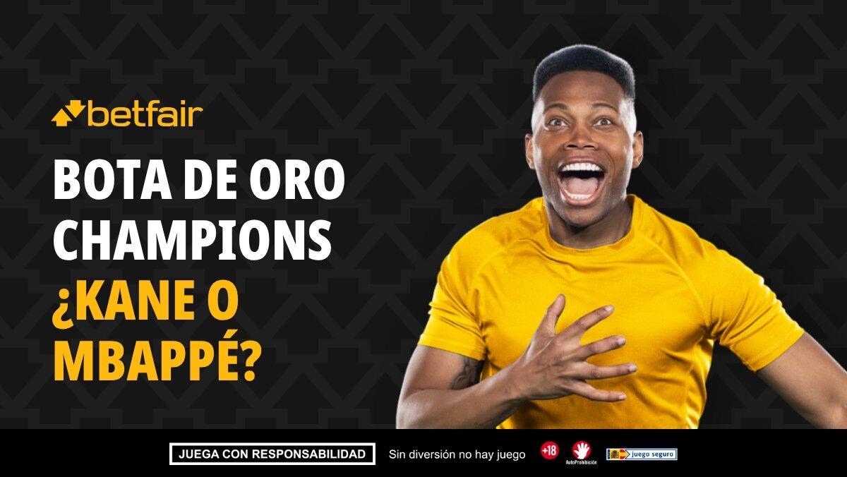 Apuestas máximo goleador Champions League: Harry Kane amenaza a Mbappé