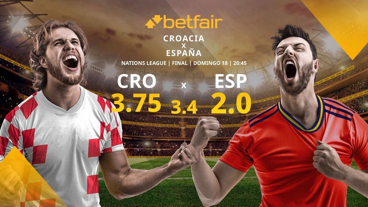 Croacia vs. España: horario, TV, alineaciones, estadísticas y mejores pronósticos