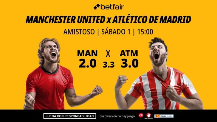 Manchester United - Atlético de Madrid: alineaciones, horario, dónde ver, pronósticos y estadísticas