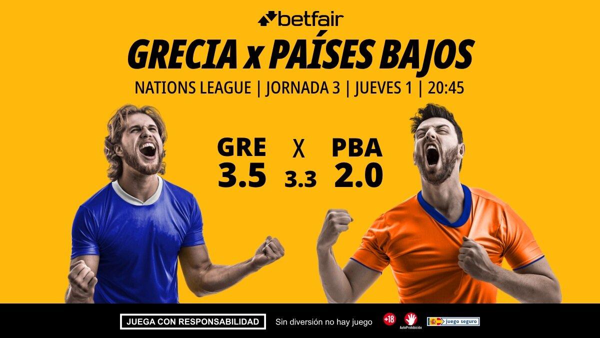 Grecia - Países Bajos: alineaciones, horario, dónde ver, pronósticos y estadísticas