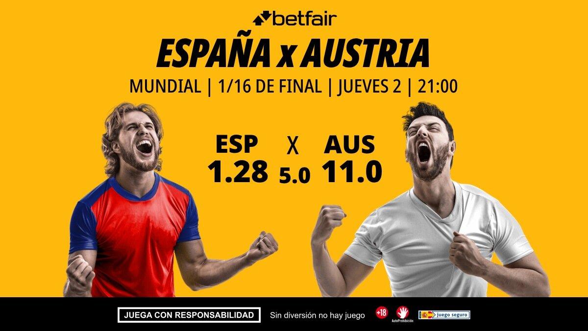 España - Austria: alineaciones, horario, dónde ver, pronósticos y estadísticas