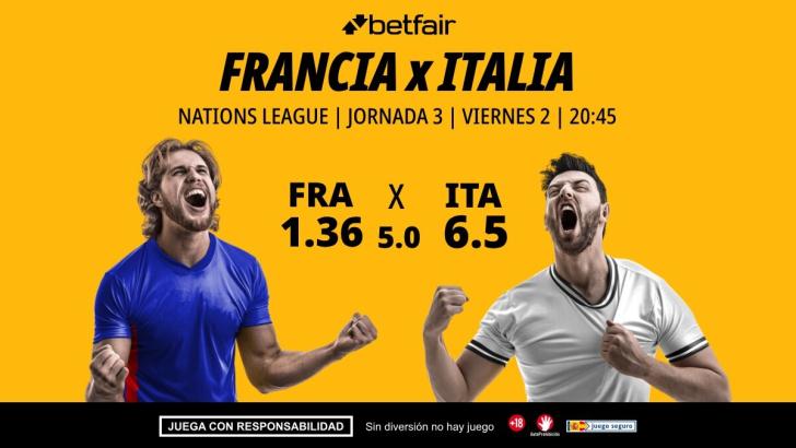 Francia - Italia: alineaciones, horario, dónde ver, pronósticos y estadísticas