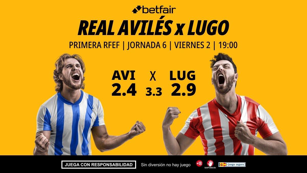 Real Avilés - Lugo: alineaciones, horario, dónde ver, pronósticos y estadísticas