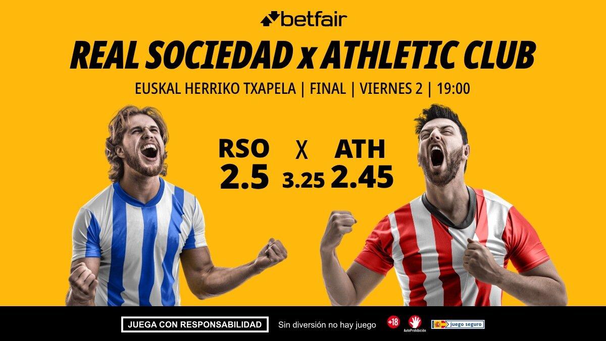 Real Sociedad - Athletic Club: alineaciones, horario, dónde ver, pronósticos y estadísticas