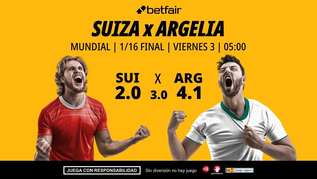 Suiza - Argelia: alineaciones, horario, dónde ver, pronósticos y estadísticas