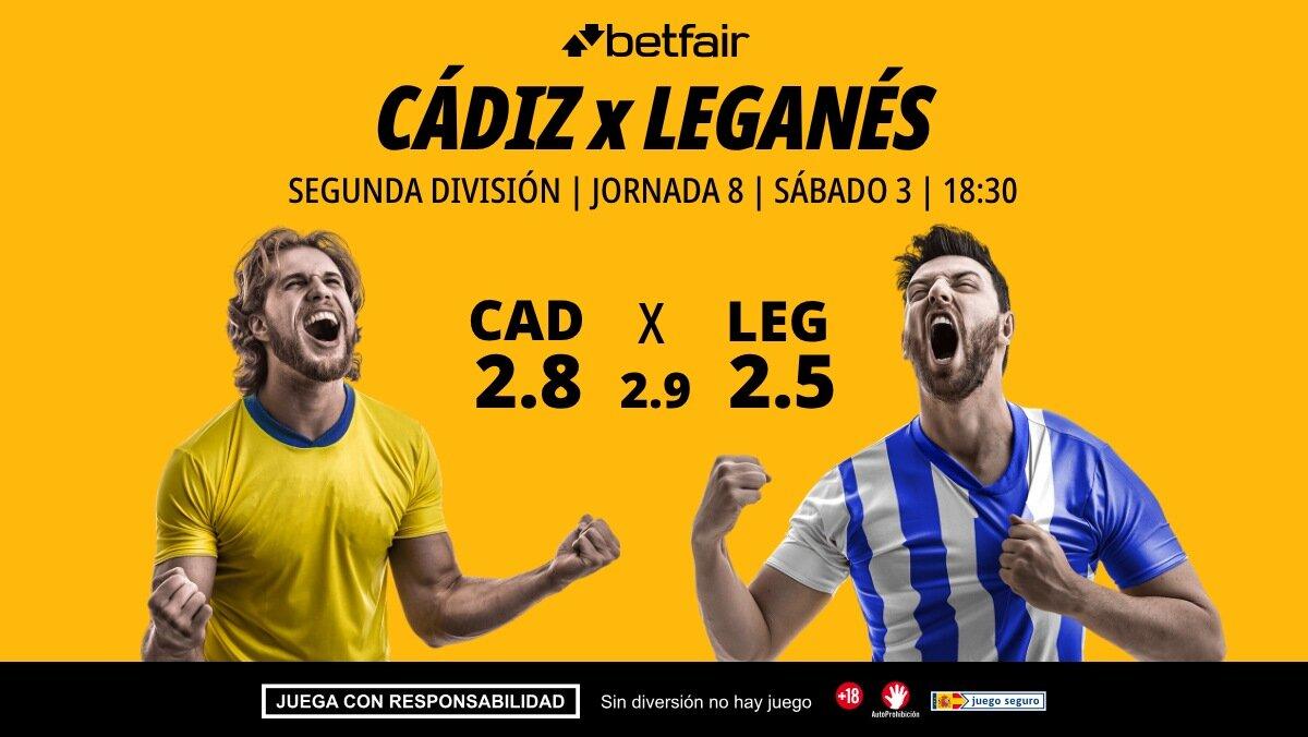 Cádiz - Leganés: alineaciones, horario, dónde ver, pronósticos y estadísticas