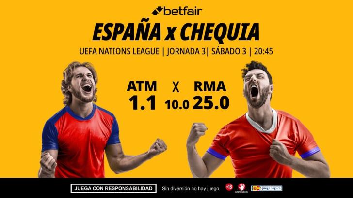 España - República Checa: alineaciones, horario, dónde ver, pronósticos, clasificación y estadísticas