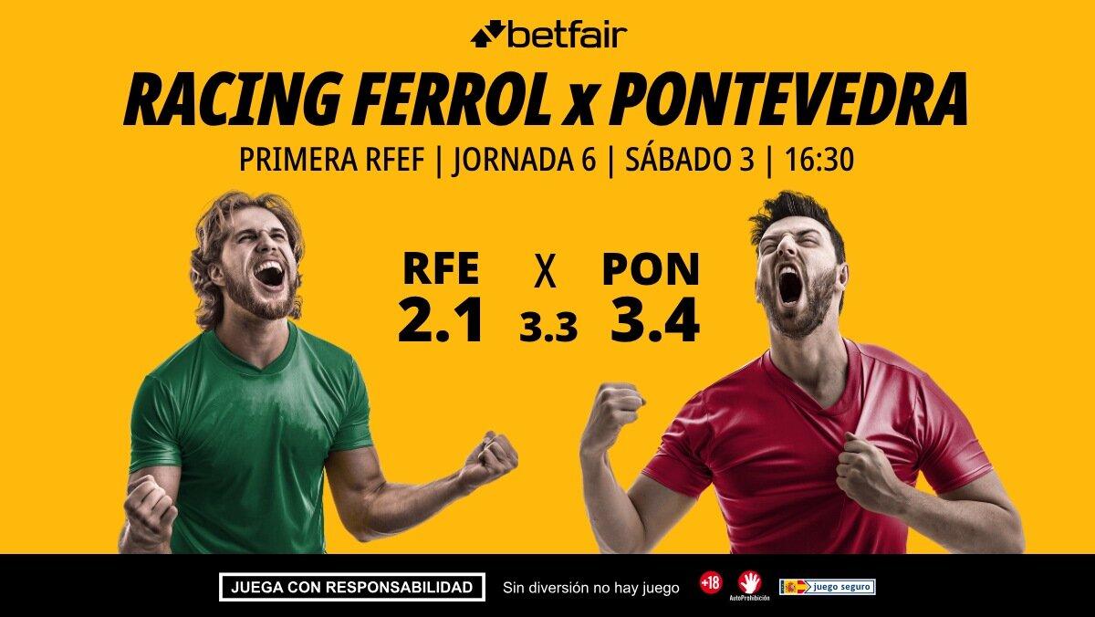 Racing de Ferrol - Pontevedra: horario, dónde ver, pronósticos, clasificación y estadísticas