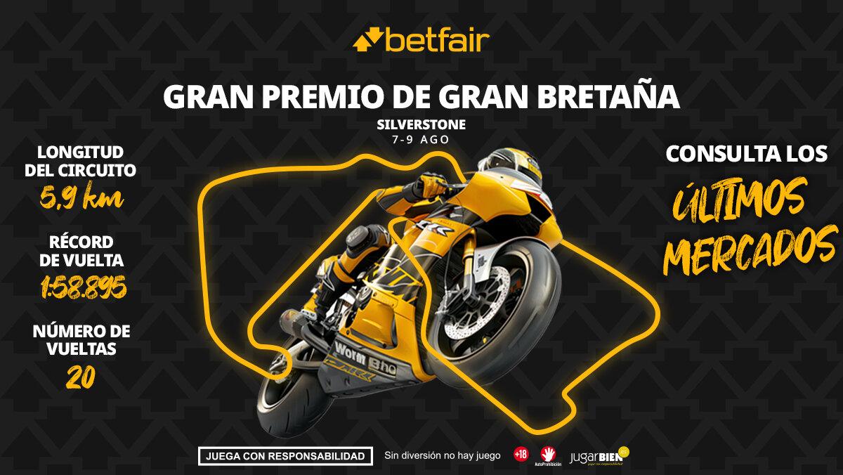Gran Premio de Gran Bretaña MotoGP 2026: horarios, pronósticos y dónde ver la carrera de Silverstone