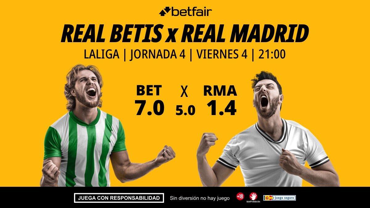 Real Betis - Real Madrid: alineaciones, horario, dónde ver, pronósticos y estadísticas