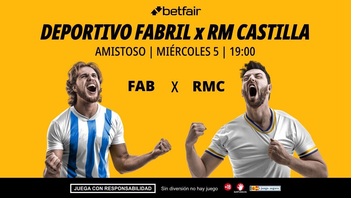Deportivo Fabril - Real Madrid Castilla: alineaciones, horario, dónde ver, pronósticos y estadísticas