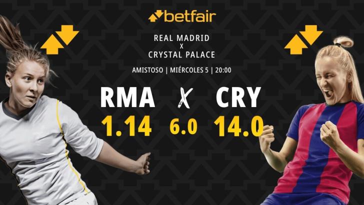 Real Madrid Femenino - Crystal Palace Women: alineaciones, horario, dónde ver, pronósticos y estadísticas