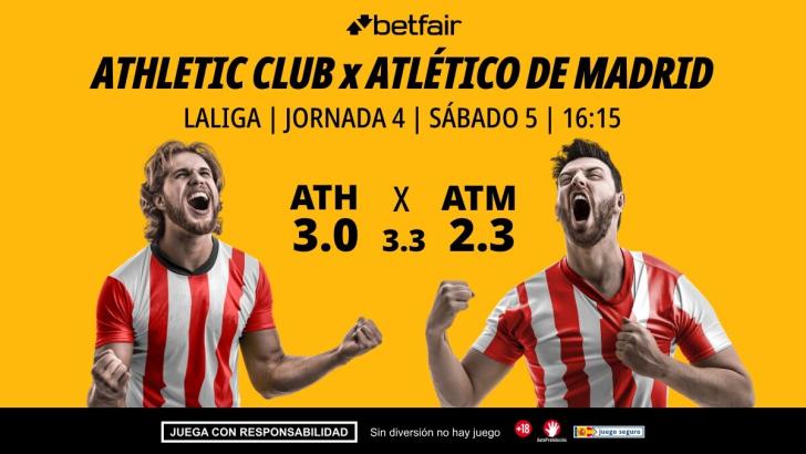 Athletic Club - Atlético de Madrid: alineaciones, horario, dónde ver, pronósticos y estadísticas