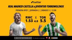 Real Madrid Castilla - Juventud Torremolinos: alineaciones, horario, dónde ver, pronósticos y estadísticas