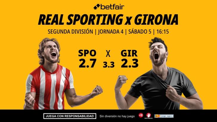 Real Sporting de Gijón - Girona: alineaciones, horario, dónde ver, pronósticos y estadísticas