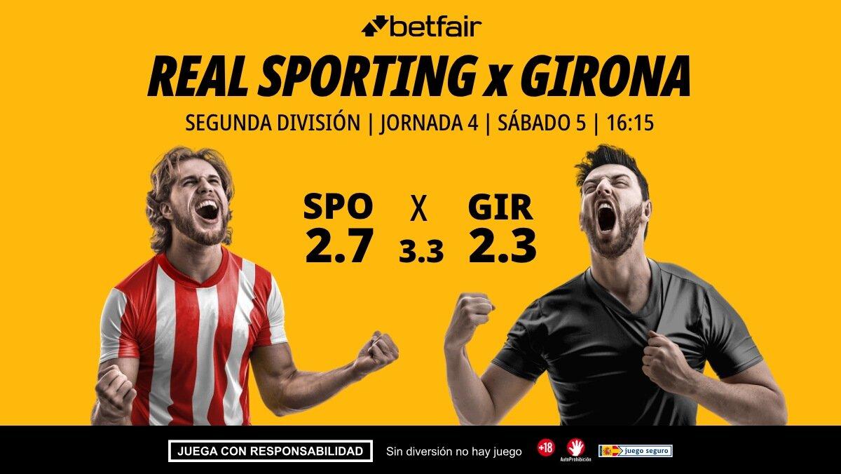 Real Sporting de Gijón - Girona: alineaciones, horario, dónde ver, pronósticos y estadísticas