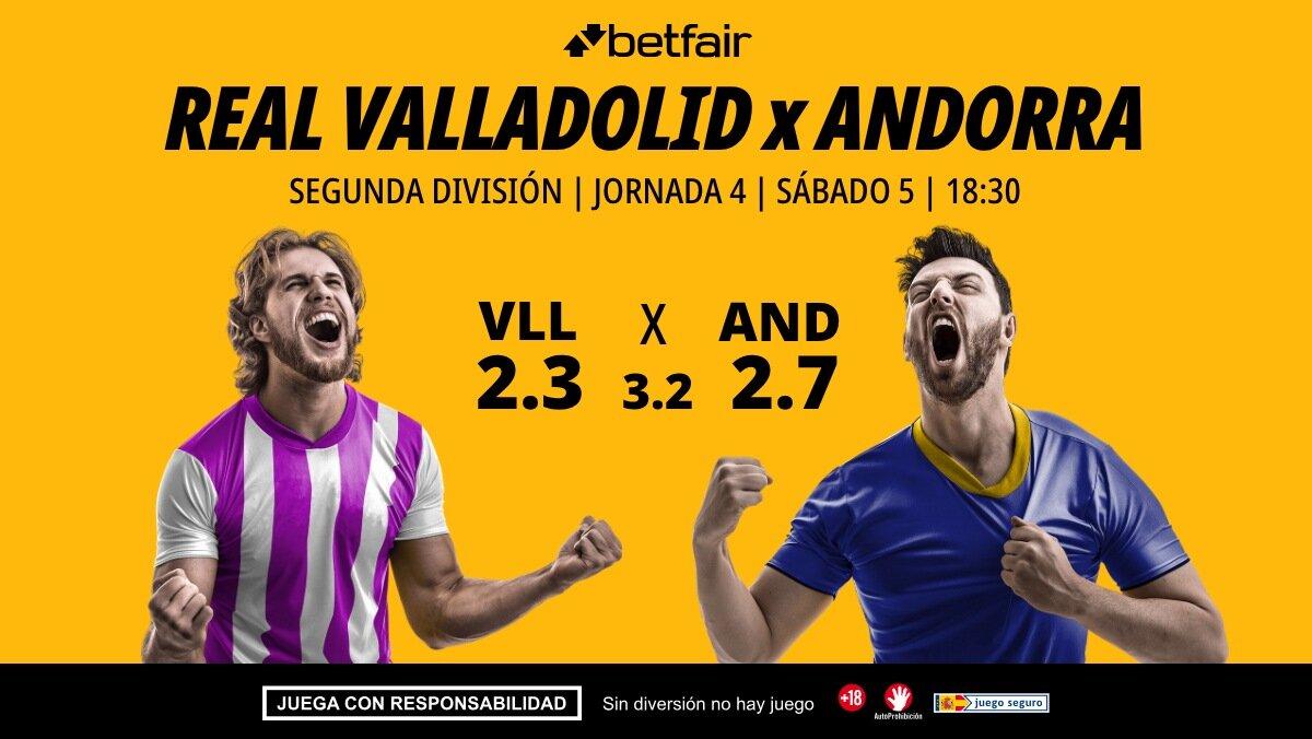 Real Valladolid - FC Andorra: alineaciones, horario, dónde ver, pronósticos y estadísticas