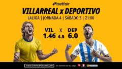 Villarreal - Deportivo de A Coruña: alineaciones, horario, dónde ver, pronósticos y estadísticas