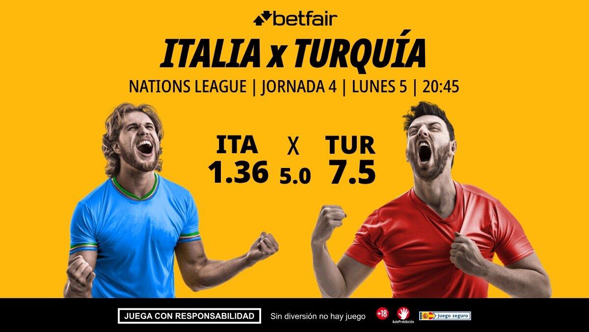 Italia - Turquía: alineaciones, horario, dónde ver, pronósticos y estadísticas