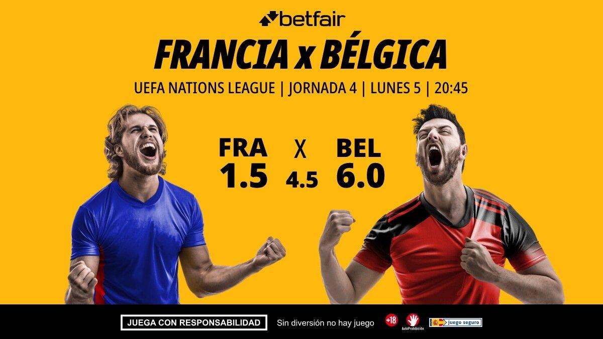 Francia - Bélgica: alineaciones, horario, dónde ver, pronósticos, clasificación y estadísticas