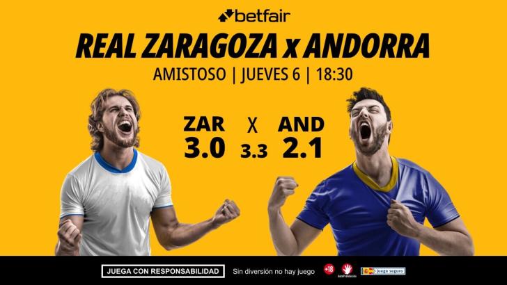 Real Zaragoza - FC Andorra: alineaciones, horario, dónde ver, pronósticos y estadísticas