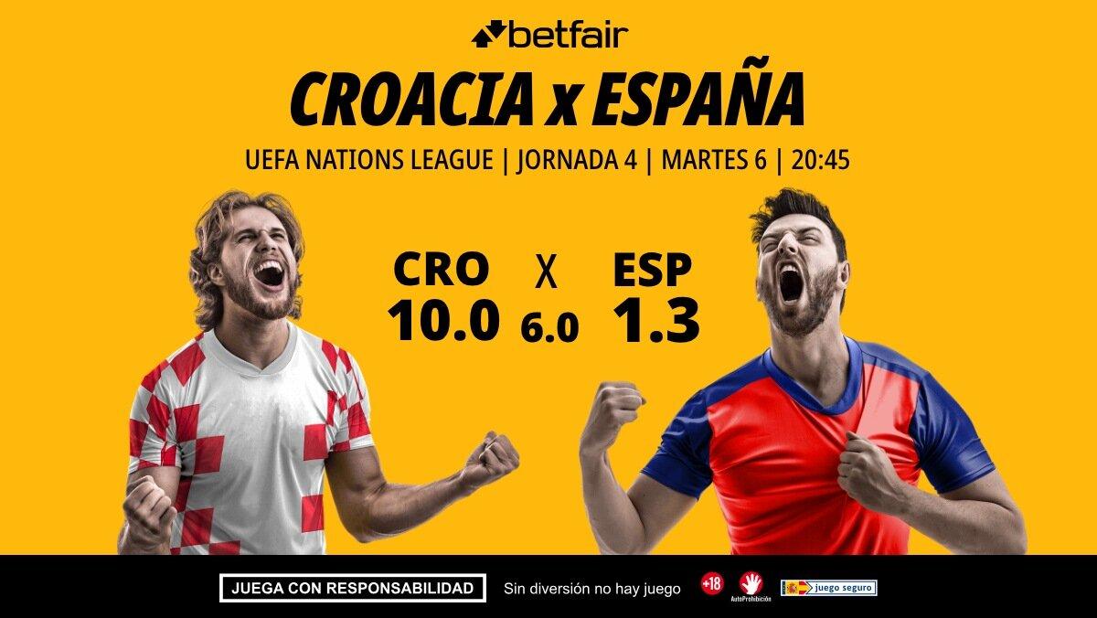 Croacia - España: alineaciones, horario, dónde ver, pronósticos, clasificación y estadísticas