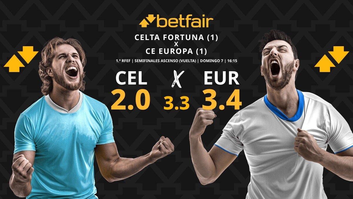 Celta Fortuna - CE Europa: horario, dónde ver, alineaciones, estadísticas y pronósticos