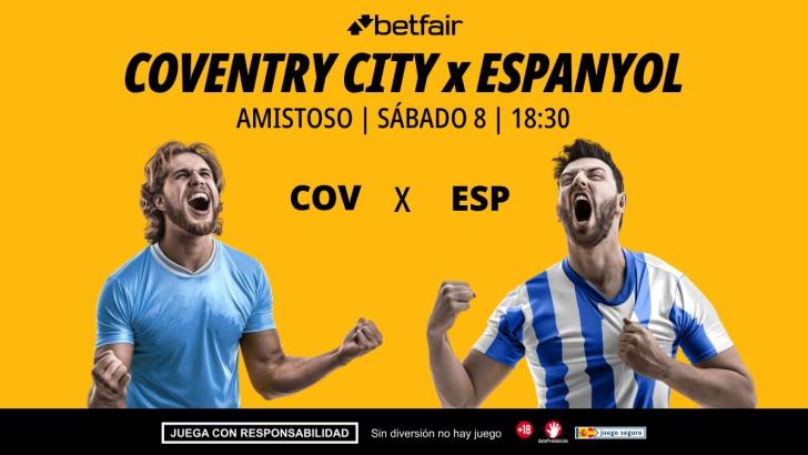 Coventry City - Espanyol: alineaciones, horario, dónde ver, pronósticos y estadísticas