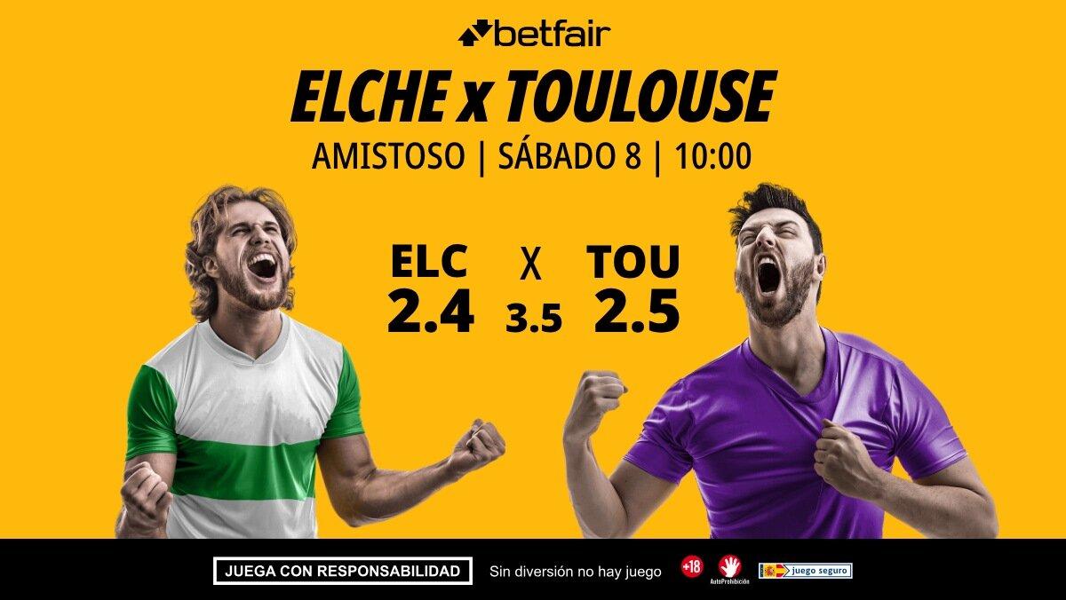 Elche - Toulouse: alineaciones, horario, dónde ver, pronósticos y estadísticas