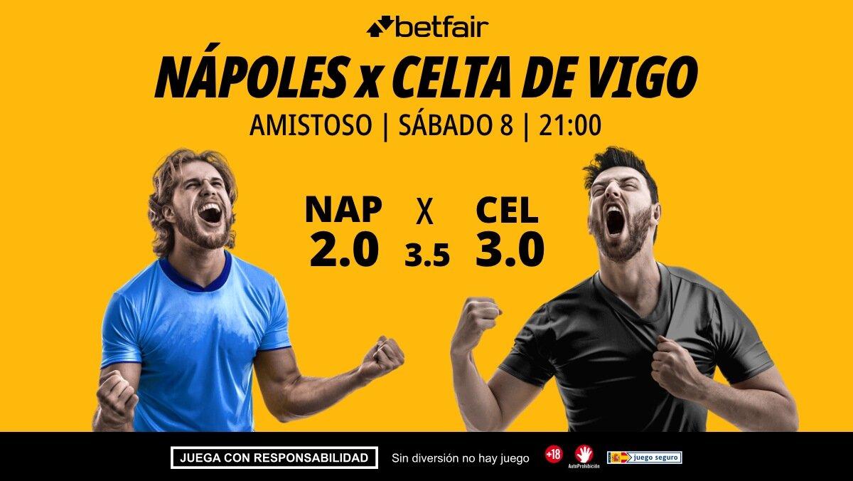 Nápoles - Celta de Vigo: alineaciones, horario, dónde ver, pronósticos y estadísticas