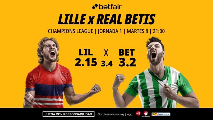 Lille - Real Betis: alineaciones, horario, dónde ver, pronósticos y estadísticas
