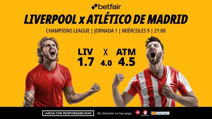Liverpool - Atlético de Madrid: alineaciones, horario, dónde ver, pronósticos y estadísticas