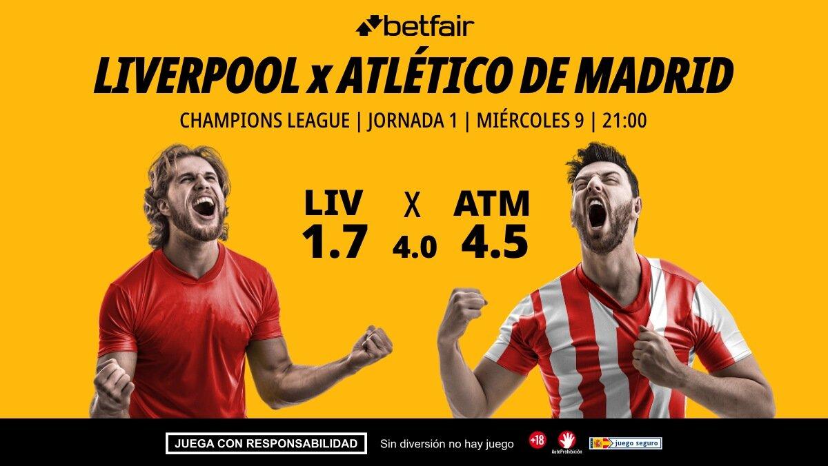 Liverpool - Atlético de Madrid: alineaciones, horario, dónde ver, pronósticos y estadísticas