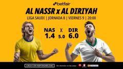 Al Nassr - Al Diriyah: alineaciones, horario, dónde ver, pronósticos y estadísticas
