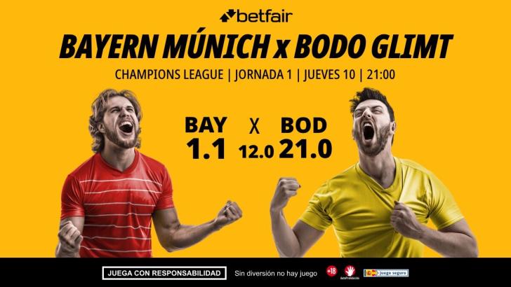 Bayern Múnich - Bodo Glimt: alineaciones, horario, dónde ver, pronósticos y estadísticas