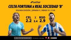 Celta Fortuna - Real Sociedad 'B': alineaciones, horario, dónde ver, pronósticos y estadísticas