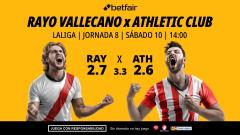 Rayo Vallecano - Athletic Club: alineaciones, horario, dónde ver, pronósticos y estadísticas
