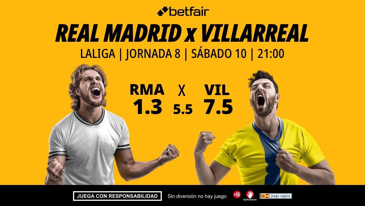 Real Madrid - Villarreal: alineaciones, horario, dónde ver, pronósticos y estadísticas