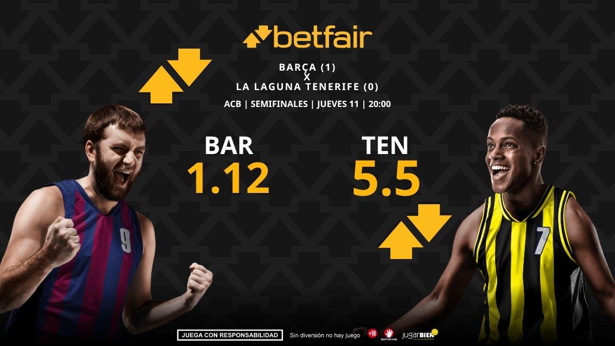 Barça - La Laguna Tenerife (partido 2): horario, dónde ver, bajas, estadísticas y pronósticos