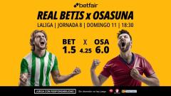 Real Betis - Osasuna: alineaciones, horario, dónde ver, pronósticos y estadísticas