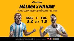 Málaga - Fulham: alineaciones, horario, dónde ver, pronósticos y estadísticas
